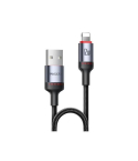 Yesido CA129L 12W 2.4A USB to 8 Pin Charging Data Cable, Length: 1.2m, Black