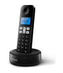 Philips D161 Wireless Cordless Single Handset Landline Phone, Black - D1611B/63