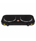 Sokany SK-5107 Electric Dual Hot Plate, 2000W, 2 Burners - Black