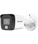 Hikvision Smart Hybrid Light Audio Fixed Mini Bullet Camera, 2MP, White - DS-2CE16D0T-LPFS 3.6MM 