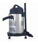 BLACK+DECKER WV1450-B5 Drum Vacuum Cleaner, 1610W - Silver Black - International Warranty
