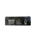 UNI-TEX Battery, 12V, 2.2A - Black
