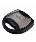 BLACK+DECKER Sandwich Maker, 750 Watt, Black Silver - TS2000-B5