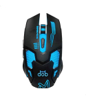 Hood M8500 Wired Gaming Mouse, 3600 DPI, 6 Keys - Black