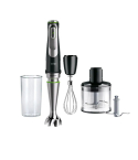 Braun MQ 9135XI MultiQuick 9 Hand Blender Set, 1200W, 600Ml - Silver Black - International Warranty