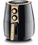 Black & Decker AF300-B5 Air Fryer, 4L, 1500W - Black x Gold