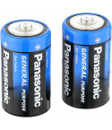 Panasonic Batteries Pack, Size D, 2 Pieces - Blue Black