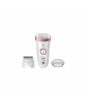 Braun Silk-epil 9 Wet and Dry Epilator 40 MicroGrip Tweezers 2 Speeds 4 Extras in White - SES 9720 | جهاز إزالة الشعر براون سيلك إبيل 9 للاستخدام الجاف والرطب 40 ملقط MicroGrip سرعتان 4 ملحقات باللون أبيض - SES 9720

