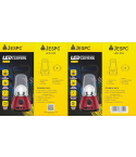 Jespc LED-555 Rechargeable Lantern - Red