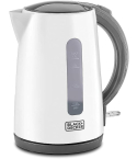 Black & Decker Jc70-B5 Concealed Coil Electric Kettle, 1.7L, 2200W - White Black