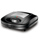 Black + Decker 2-in-1 Sandwich Maker and Grill, 780W, Black / Silver - TS2120-B5