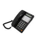 El Adl Tech 30NEW Corded Landline Phone, Digital Screen - Black