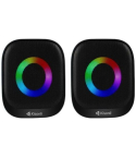 Kisonli X3 Wired Computer Speaker, 2 Pieces - Black