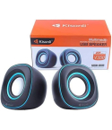 Kisonli V350 Wired Computer Speaker, 2 Pieces - Black