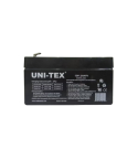 UNI-TEX 12V1.2AH/F1 Battery, 12V, 1.2A - Black