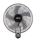 Akai Wall Fan, 18 inch, Black, AK-18W