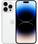 Apple iPhone 14 Pro Max 256 GB 6 GB RAM Silver 5G Smartphone | أبل iPhone 14 Pro Max 256 جيجابايت رام 6 جيجابايت لون سيلفر شبكة 5G