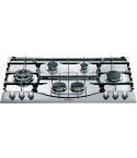 Ariston Built-in Gas Hob, 90 cm, 6 Burners in Stainless Steel - PH960MSTIX | مسطح غاز بلت ان اريستون، 90 سم باللون ستانلس ستيل - PH960MSTIX