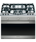 Ariston Built-in Kitchen Set, 90 cm, Two-piece Set in Stainless Steel - PHN961TS/IXA + GGSM53IXA30 | طقم مطبخ بلت ان اريستون، 90 سم باللون ستانلس ستيل - PHN961TS/IXA + GGSM53IXA30