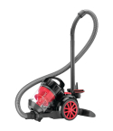 BLACK+DECKER Canister Vacuum Cleaner 1600W in Red & Black | مكنسة برميلية بلاك اند ديكر 1600 وات لون أحمر × أسود