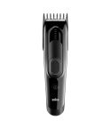 Braun Series 5 Hair Clipper 17 Length Settings 2 Combs and Storage Pouch in Black - HC5050 | ماكينة حلاقة شعر براون سيريز 5 17 درجة طول مشطان وحقيبة حفظ باللون أسود - HC5050