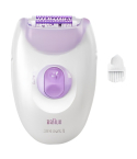 Braun Silk-epil 3 Epilator 20 Tweezers SmartLight in White and Purple - SE 3-000 | ماكينة إزالة الشعر براون سيلك إبيل 3 20 ملقطًا إضاءة SmartLight باللون أبيض وبنفسجي - SE 3-000