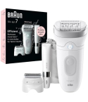 Braun Silk-épil 7 Epilator 40 MicroGrip Tweezers Wet and Dry in White - SE7-441