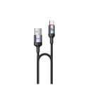 Yesido CA129C 1.2M USB To Type-C 18W Fast Chagrging Built-in Smart Chip Aluminum Alloy Braided Data Cable