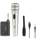 Lane W-06 Wire And Wireless Microphone - Silver