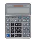 Casio Desktop Calculator, 12 Digits, Tax Calculation, Grey, DM-1200FM | آلة حاسبة مكتبية كاسيو، 12 رقم، حساب الضريبة، رمادي، DM-1200FM