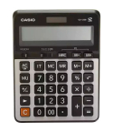 Casio Desktop Calculator, 12 Digits, Metal Faceplate, Black & Silver, GX-120B | آلة حاسبة مكتبية كاسيو، 12 رقم، واجهة معدن، أسود وفضي، GX-120B