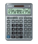 Casio Desktop Calculator, 16 Digits, Tax Calculation, Grey, DM-1600F | آلة حاسبة مكتبية كاسيو، 16 رقم، حساب الضريبة، رمادي، DM-1600F