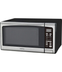 Castle Grill Microwave 34 Liter in Black and Silver | ميكروويف كاسيل بشواية 34 لتر باللون الأسود والفضي