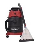 Castle Wet & Dry Vacuum Cleaner 2600W in Black & Red | مكنسة جافة ورطبة كاسل 2600 وات لون أسود × أحمر