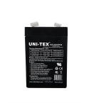 UNI-TEX F04 Rechargeable Battery, 6V, 2.8A - Black