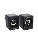 Kisonli L-1040 Wired Computer Speaker, 2 Pieces - Black