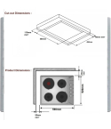 Ecomatic Built-in Electric Hob, 60 cm, 4 Zones in Stainless Steel - ES603 | مسطح كهرباء بلت ان إيكوماتيك، 60 سم باللون ستانلس ستيل - ES603