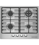 Ecomatic Built-in Gas Hob, 60 cm, 4 Burners in Stainless Steel - S603X | مسطح غاز بلت ان ايكوماتيك، 60 سم باللون ستانلس ستيل - S603X