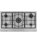 Ecomatic Built-in Gas Hob, 92 cm, 5 Burners in Stainless Steel - S963XLC | مسطح غاز بلت ان ايكوماتيك، 92 سم باللون ستانلس ستيل - S963XLC