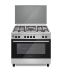 Ecomatic Gas Cooker 90 cm in Stainless Steel - FS9104M | بوتاجاز ايكوماتيك 90 سم باللون ستانلس ستيل - FS9104M