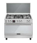Ecomatic Gas Cooker 90 cm in Stainless Steel - FS9304MDC | بوتاجاز ايكوماتيك 90 سم باللون ستانلس ستيل - FS9304MDC