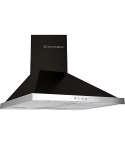 Ecomatic Kitchen Hood 60 cm in Black with Stainless Steel Frame | شفاط مطبخ إيكوماتيك 60 سم باللون أسود بإطار ستانلس ستيل