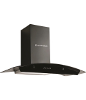 Ecomatic Kitchen Hood 90 cm in Black Crystal Glass | شفاط مطبخ إيكوماتيك 90 سم باللون زجاج كريستال أسود