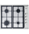 ELBA Built-in Gas Hob، 60 cm، 4 Burners in Stainless Steel - ES65-450X | مسطح غاز بلت ان البا، 60 سم باللون ستانلس ستيل - ES65-450X