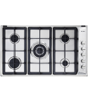 ELBA Built-in Gas Hob, 90 cm, 5 Burners in Stainless Steel - E95-545XND | مسطح غاز بلت ان البا، 90 سم باللون ستانلس ستيل - E95-545XND