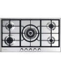 ELBA Built-in Gas Hob, 90 cm, 5 Burners in Stainless Steel - ELIO95-545 | مسطح غاز بلت ان البا، 90 سم باللون ستانلس ستيل - ELIO95-545
