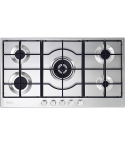 ELBA Built-in Gas Hob, 90 cm, 5 Burners in Stainless Steel - ELIO95-545L | مسطح غاز بلت ان البا، 90 سم باللون ستانلس ستيل - ELIO95-545L