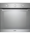 ELBA Built-in Gas Oven, 60 cm, 62 Liter, Gas Grill, With Fan, Stainless Steel, AL6XLXFG | البا فرن غاز بلت ان، 60 سم، 62 لتر، شواية غاز، بالمروحة، ستانلس ستيل، AL6XLXFG