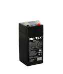 UNI-TEX F01 Rechargeable Battery, 4V, 4A - Black