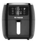 Fresh Air Fryer 7 Liters in Black - AFF-1800B | قلاية هوائية فريش 7 لتر باللون أسود - AFF-1800B